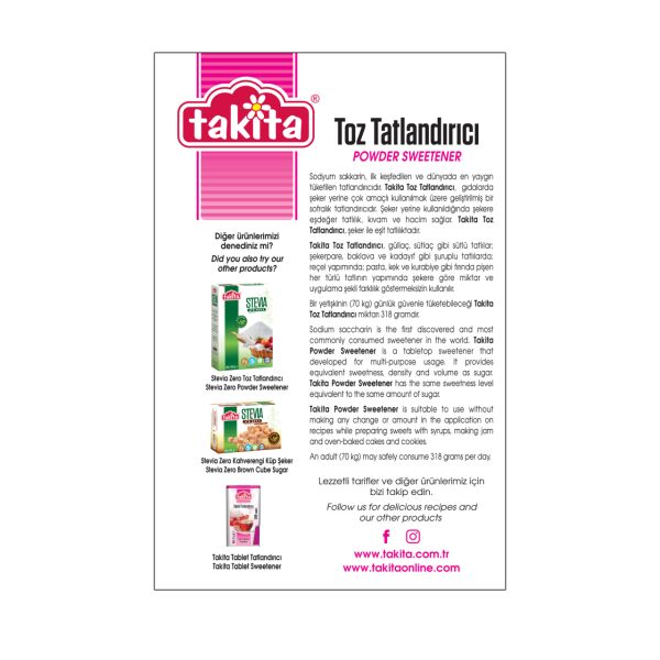 TOZ TATLANDIRICI SAKK.500 GR