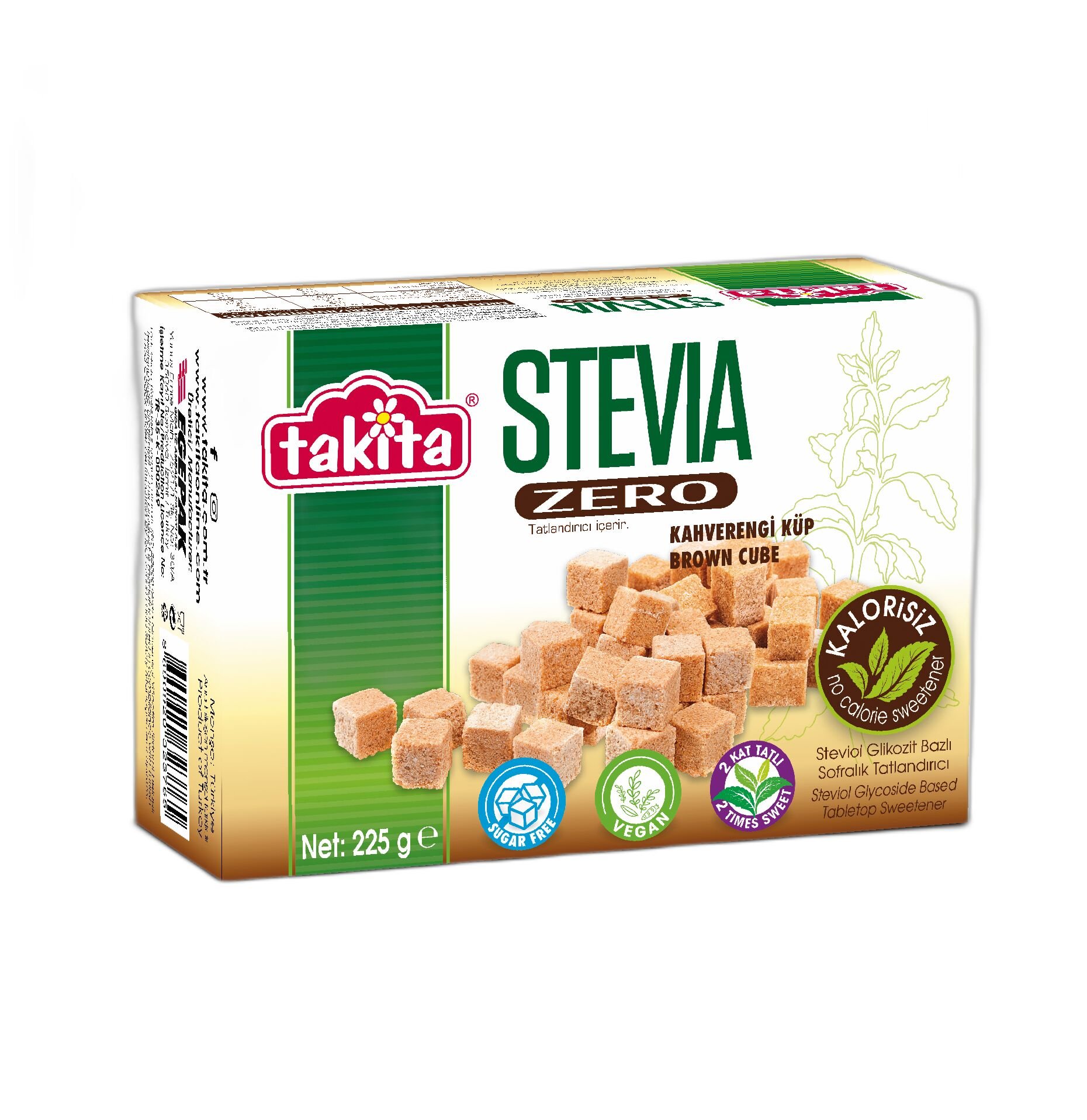 STEVİA ZERO KÜP KAH.225 GR