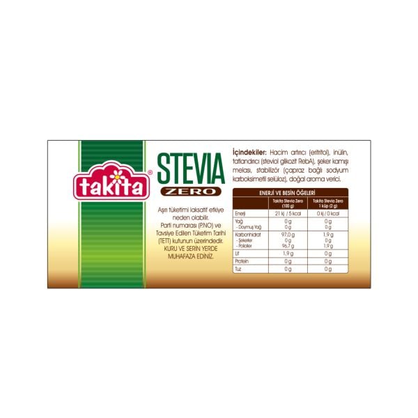 STEVİA ZERO KÜP KAH.225 GR