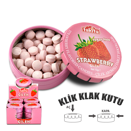 ÇİLEK AROMALI TAB.12 GR