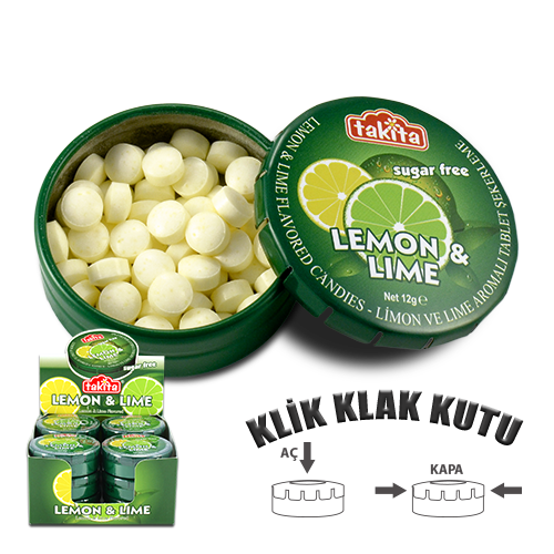LEMON&LIME AROMALI TAB.12 GR