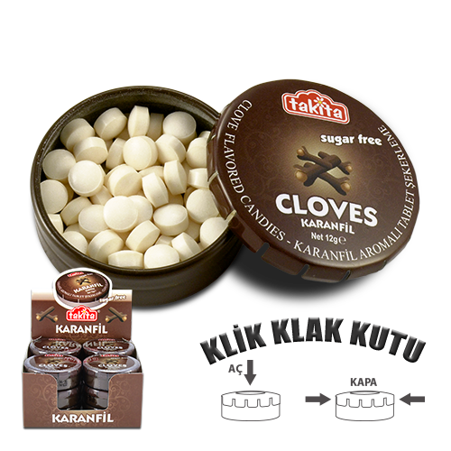 KARANFİL AROMALI TAB.12 GR