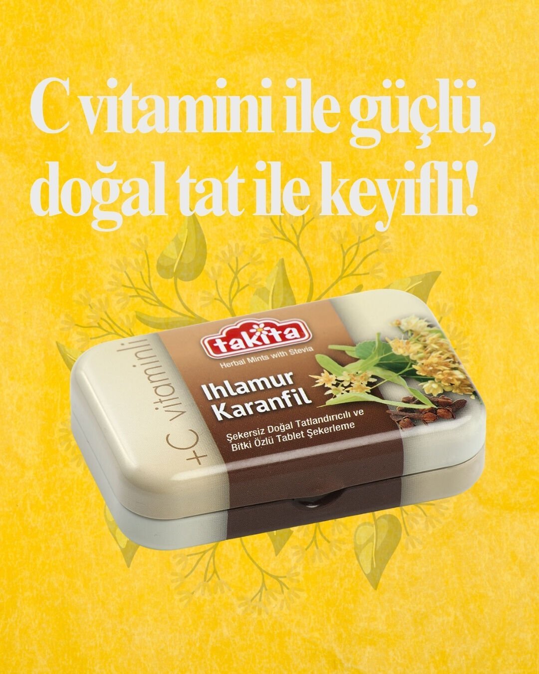 Takita Ihlamur&Karanfil Özlü Şekersiz Tablet Şekerleme