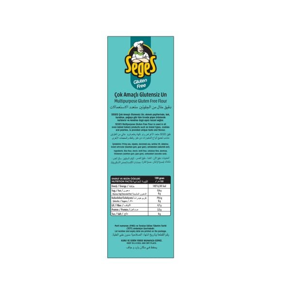 SEGES GLUTENSİZ UN 1000 GR