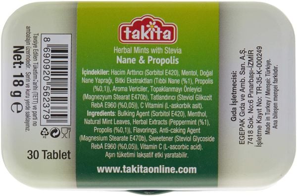 BİTKİ ŞEK.NANE&PROPOLİS 18 GR